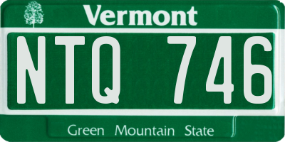 VT license plate NTQ746