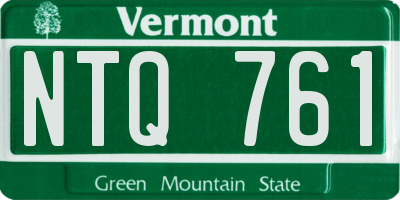 VT license plate NTQ761