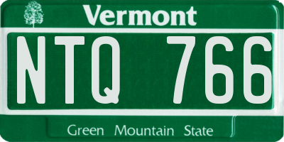 VT license plate NTQ766