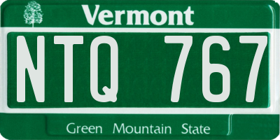 VT license plate NTQ767