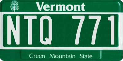 VT license plate NTQ771