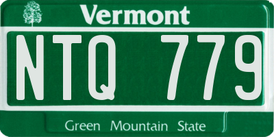 VT license plate NTQ779
