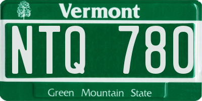VT license plate NTQ780