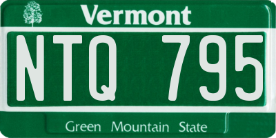 VT license plate NTQ795