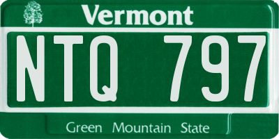 VT license plate NTQ797