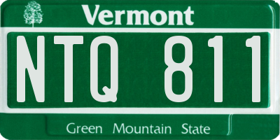 VT license plate NTQ811