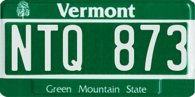 VT license plate NTQ873