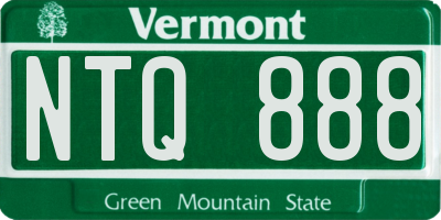 VT license plate NTQ888