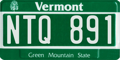 VT license plate NTQ891