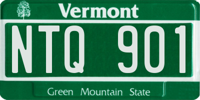VT license plate NTQ901