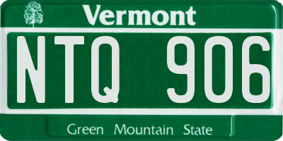 VT license plate NTQ906
