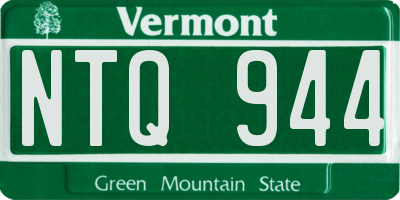 VT license plate NTQ944