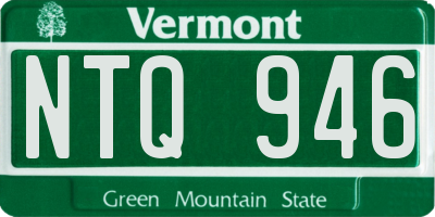 VT license plate NTQ946