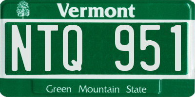 VT license plate NTQ951