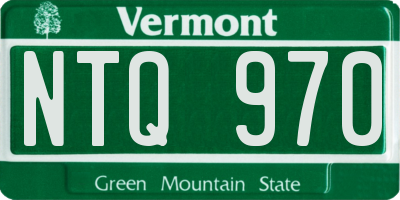 VT license plate NTQ970
