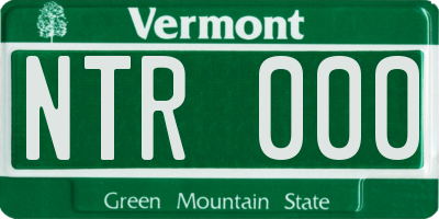 VT license plate NTR000