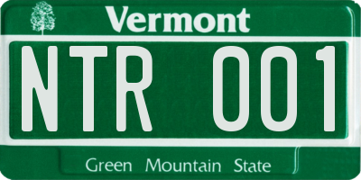 VT license plate NTR001