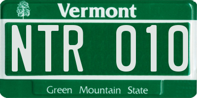 VT license plate NTR010