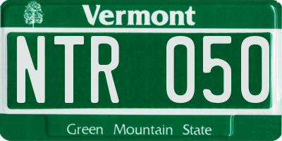 VT license plate NTR050