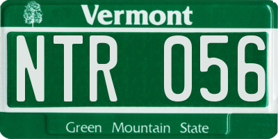VT license plate NTR056