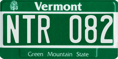 VT license plate NTR082