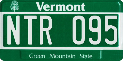 VT license plate NTR095