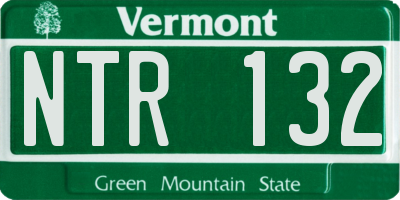 VT license plate NTR132