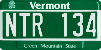 VT license plate NTR134