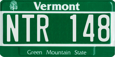 VT license plate NTR148