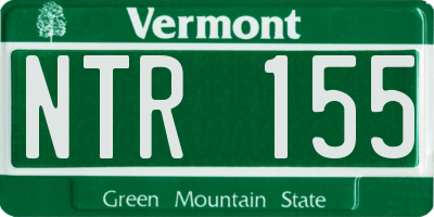 VT license plate NTR155