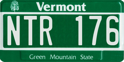 VT license plate NTR176