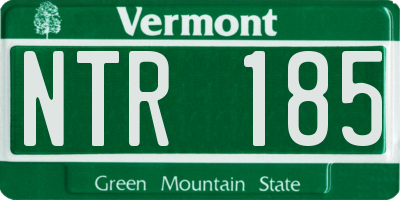 VT license plate NTR185