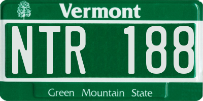 VT license plate NTR188