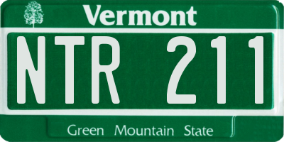 VT license plate NTR211