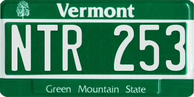 VT license plate NTR253