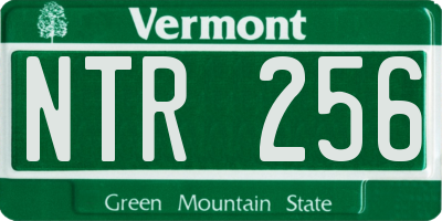 VT license plate NTR256