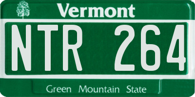 VT license plate NTR264