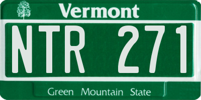 VT license plate NTR271