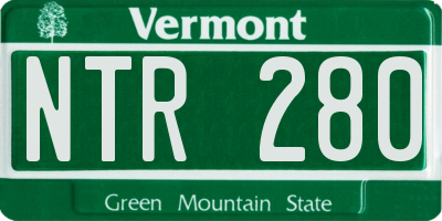 VT license plate NTR280