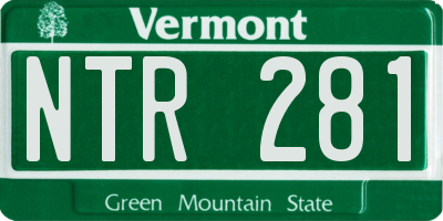 VT license plate NTR281