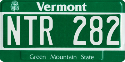 VT license plate NTR282