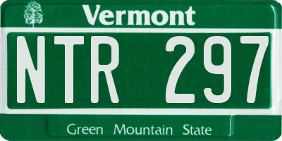 VT license plate NTR297