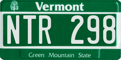 VT license plate NTR298