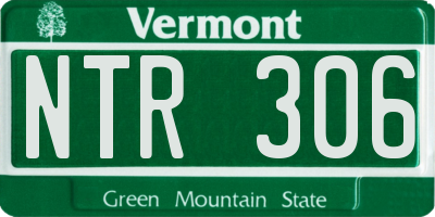 VT license plate NTR306