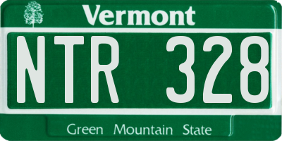 VT license plate NTR328