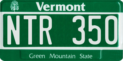 VT license plate NTR350