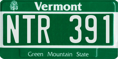 VT license plate NTR391