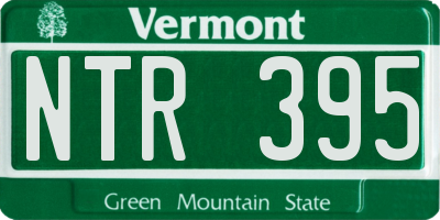 VT license plate NTR395