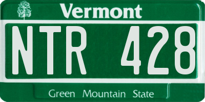 VT license plate NTR428