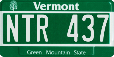 VT license plate NTR437